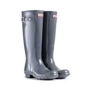 HUNTER Grey Tall Boots